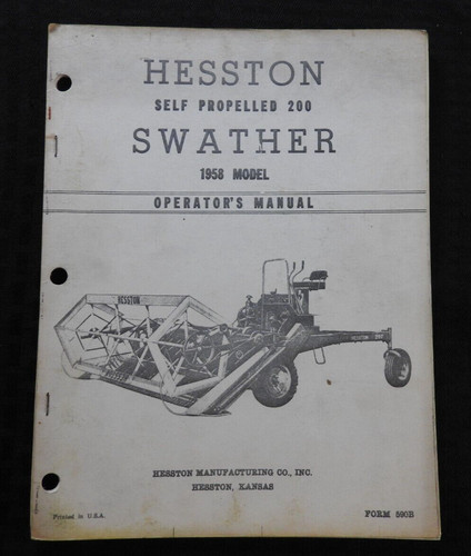 1958 véritable hesston - 1958,