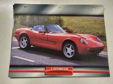 CARTE FICHE VOITURES D'EXCEPTION CATERHAM 21
