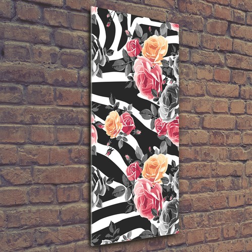 Tulup tableau sur verre - sur,