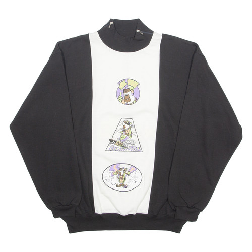 Sweat col montant noir - col,