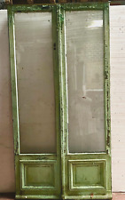 portes de séparation double faces partie supérieur vitrée  . XIX siècle .