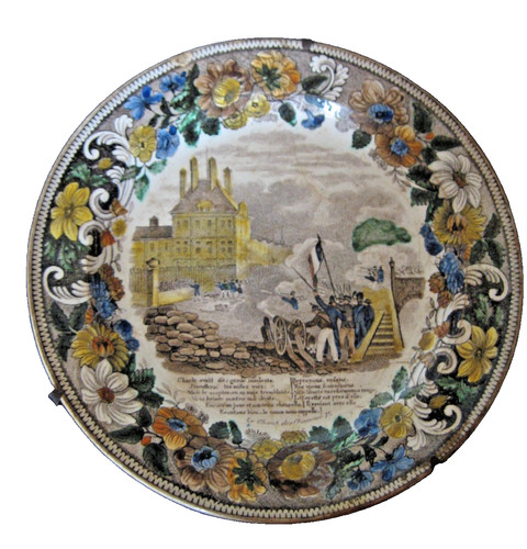 Assiette parlante creil - assiette,