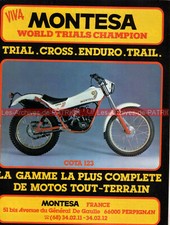 Publicité MONTESA COTA 123 KAWASAKI AR 80 1981 Advertising Moto #00169