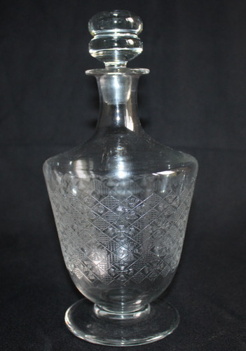 Carafe cristal gravé à - en,
