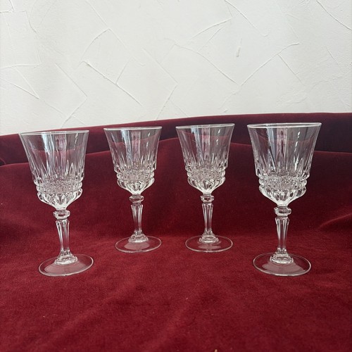 Verres vin rouge cristal - 4, à