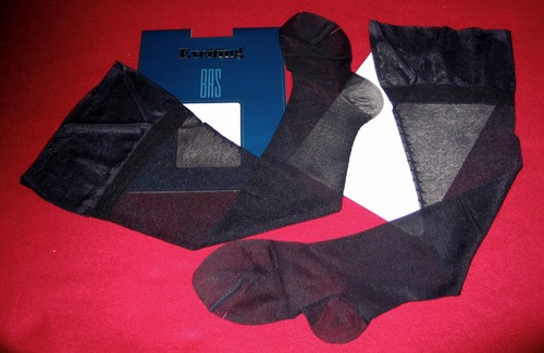 Bas couture fantaisie bleu - bas,