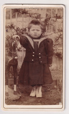 CDV anonyme - Enfant au cheval