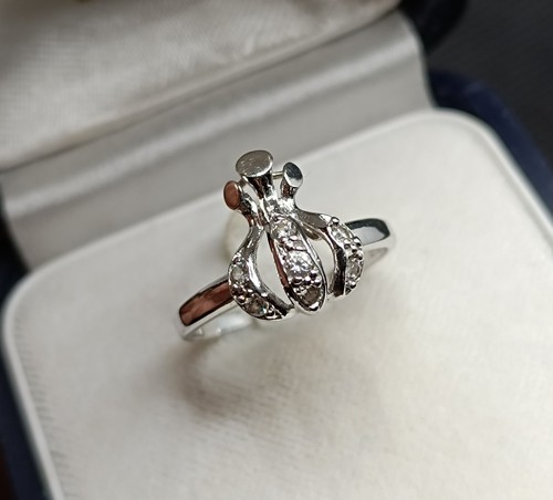 Blanc bague femme 18k - bague, motif