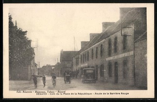 Cpa bégard coin - de, la