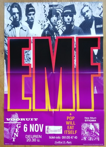 Emf affiche concert originale - emf,