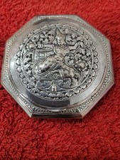 Poudrier argent massif excellent état