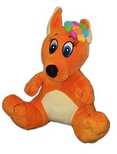Doudou peluche doudou Kangourou Walibi fleur 22 cm