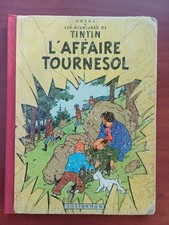 L'affaire Tournesol - 4ème plat B19 - EO française 1956 (2) - cote BDM 600€