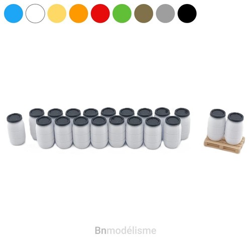 Lot bidons plastique 1 72 - bidons, 1/72