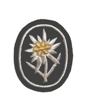 Edelweiss de bras officier élite Gebirgsjäger WW2 REPRODUCTION 
