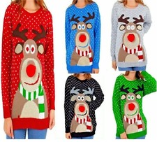 Femmes Noël Renne Rudolph Pom