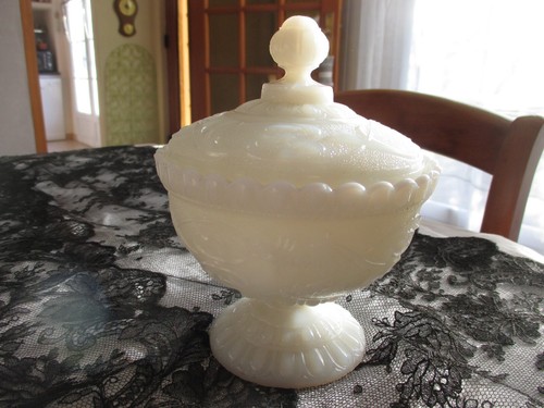 Ancien drageoir opaline - drageoir,