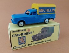 Car-Horse Peugeot 403 pick up baché Pneus Michelin style Dinky cij jrd