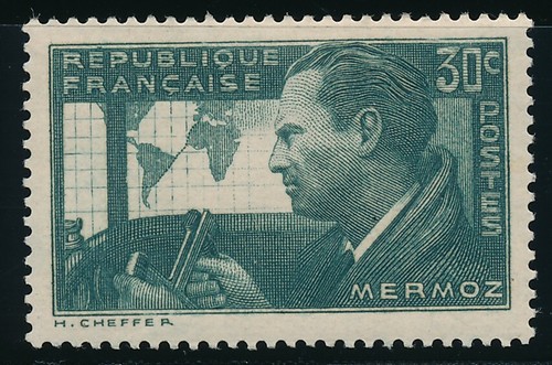 Timbre france 337 mermoz - france,