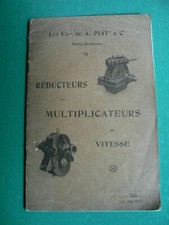 catalogue : réducteurs et multiplicateurs de vitesse / les fils de A . PIAT 1919
