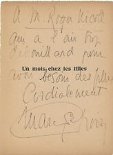 Maryse CHOISY envoi autographe signé Un mois chez les filles prostitution