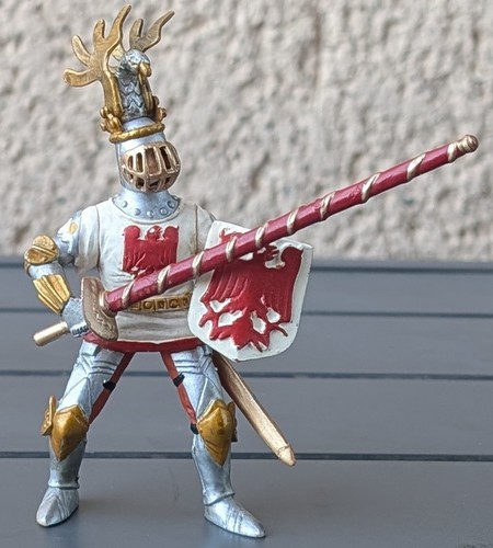 Figurine chevalier avec - figurine,