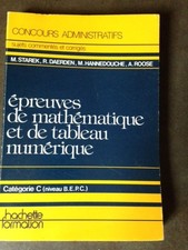 Epreuves de mathematique et de