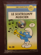 MONNAIE DE PARIS PIECE SCELLÉE 10 EURO ARGENT 2020 LE SCHTROUMPF MUSICIEN 14/20
