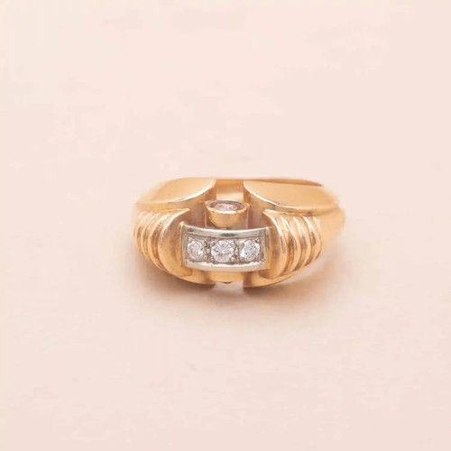Bague retro vintage tank - vintage,