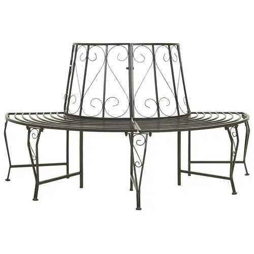 Banc arbre acier moderne - banc,