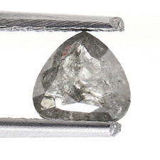 6 MM Poire Forme Sel Poivre Couleur 0.74ct Rose Coupe Diamant Naturel