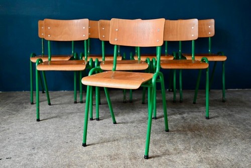 Lot chaises vertes - de,