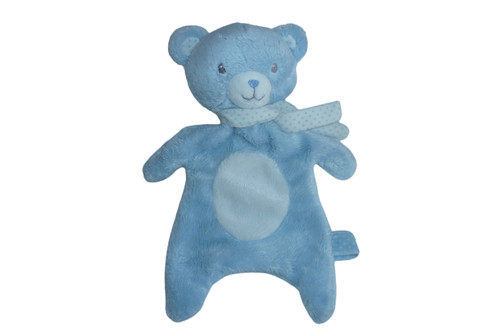 Doudou ours plat bleu - , baby