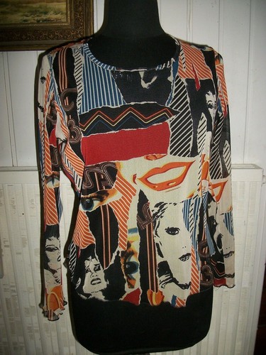 Tee shirt voile noir imprimé