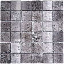 Pâte de Verre Noir Crédence de Cuisine Brique Mur 126-CM4BL22_F 10 Mosaikmatten