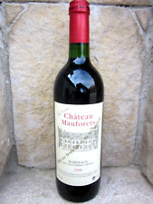 Vin rouge: Bordeaux, Château Mauforets 1998 (cuvée recommandée par Paul Bocuse)