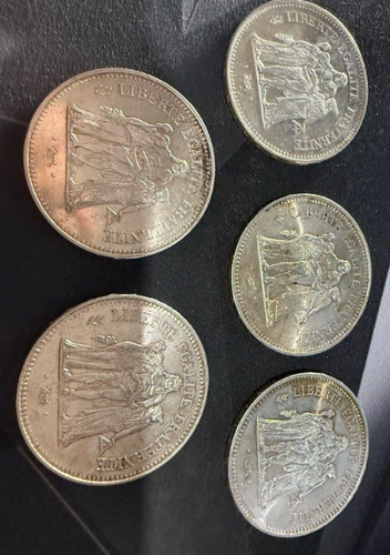 Lot pièces argent - de, en