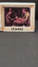 FEVE    --  .TABLEAUX DE MAITRE --  CEZANNE --   PORCELAINE BRILLANTE