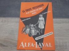 Catalogue ALFA LAVAL – la brouette électro-trayeuse – 4 pages 