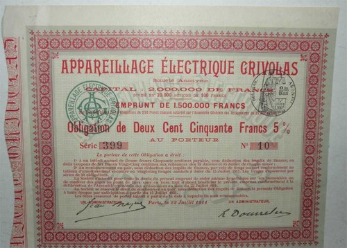 Obligation ancienne - ,
