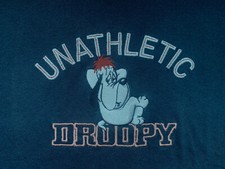 T-Shirt Unathletic Droopy Brodé / Studio Aventures Vintage Collector / Bleu XL