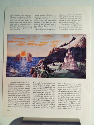 Ernst damitz art piece vtg - art,