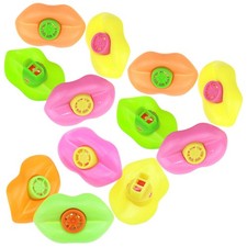 12 Pcs Sifflet Plastique Jouet