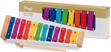 Métallophone, Xylophone À Barres Sonores Avec Maillets, Coloré, 12 Tons