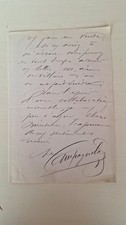 Autographe: Leon CAMPAGNOLA (Tenor) lettre signé - Opera