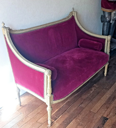 Canapé banquette style louis - canapé,