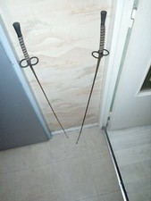 Paire de fleurets anciens d’escrime – acier Bedel – 110 cm – vintage sport  déco