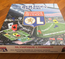 superbe jeu de Société )) OL OLYMPIQUE LYONNAIS * cartes et magnettes joueurs