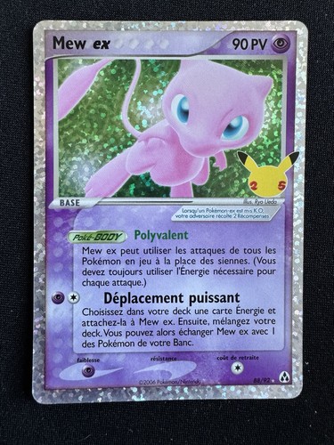 Carte pokémon mew 88 92 - ex, 88/92