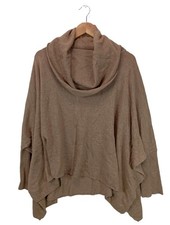 BIAUMAX Poncho Dames Pull brun